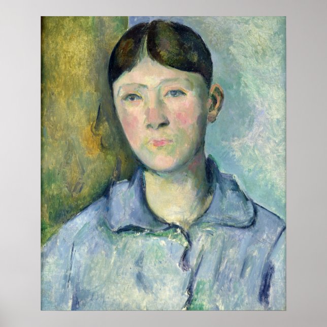 Paul Cezanne | Portrait of Madame Cezanne, 1885-90 Poster (Front)