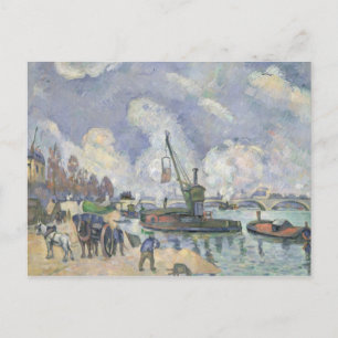 Paul Cezanne Quai de Bercy, Paris, 1873-75 Postcard