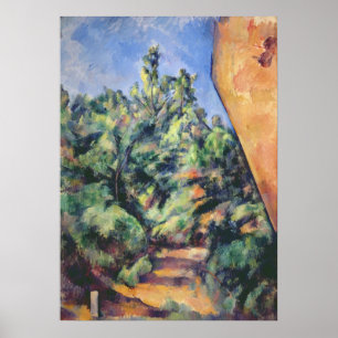 Paul Cezanne Red rock, c.1895 (oil on canvas) Poster