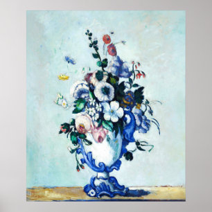 Paul Cézanne Rococo Vase Still Life Flower Floral Poster
