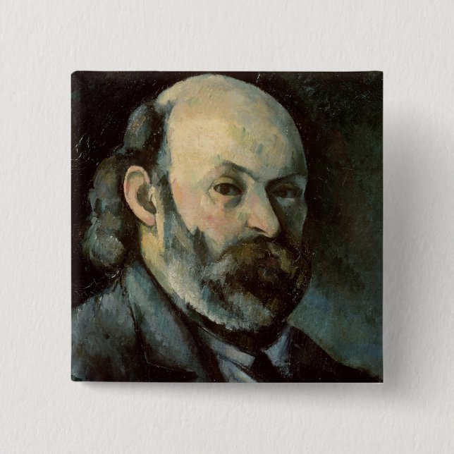 Paul Cezanne | Self Portrait, c.1879-85 15 Cm Square Badge (Front)