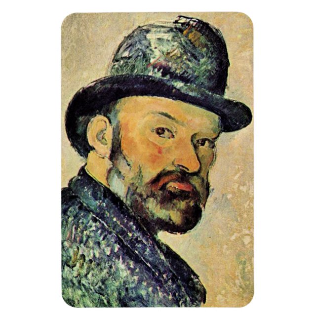 Paul Cezanne, Self-Portrait, Magnet (Vertical)
