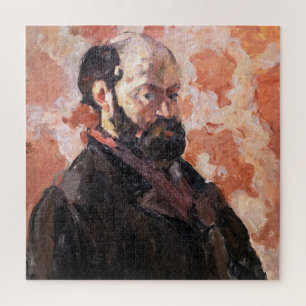 Paul Cezanne - Self-portrait with pink background Jigsaw Puzzle