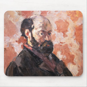 Paul Cezanne - Self-portrait with pink background Mouse Pad