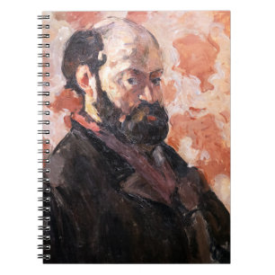 Paul Cezanne - Self-portrait with pink background Notebook