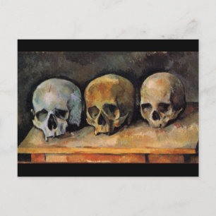Paul Cézanne Skulls Still Life Fine Art Postcard
