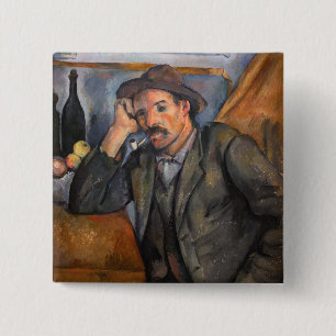 Paul Cezanne - Smoker 15 Cm Square Badge