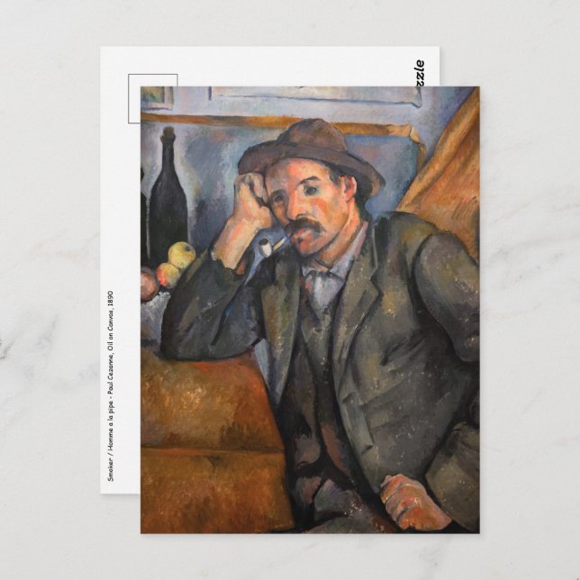 Paul Cezanne - Smoker Postcard (Front/Back)