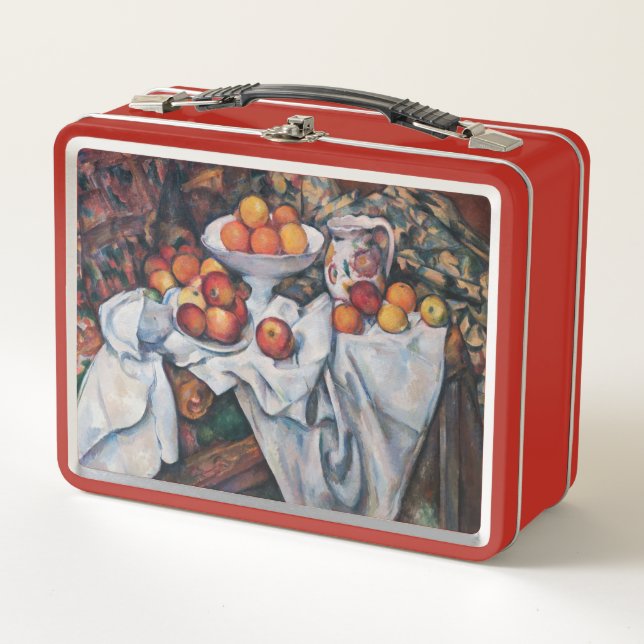 Paul Cezanne - Still Life, Apples and Oranges Metal Lunch Box (Front)