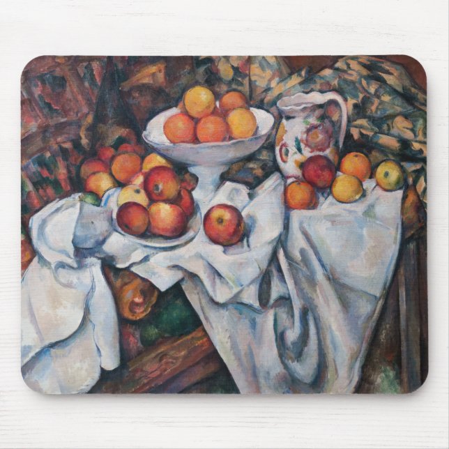 Paul Cezanne - Still Life, Apples and Oranges Mouse Pad (Front)