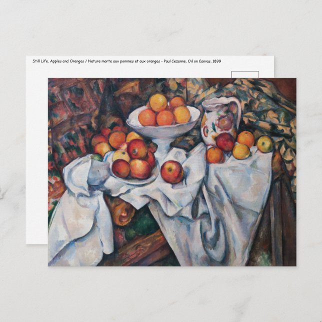 Paul Cezanne - Still Life, Apples and Oranges Postcard (Front/Back)