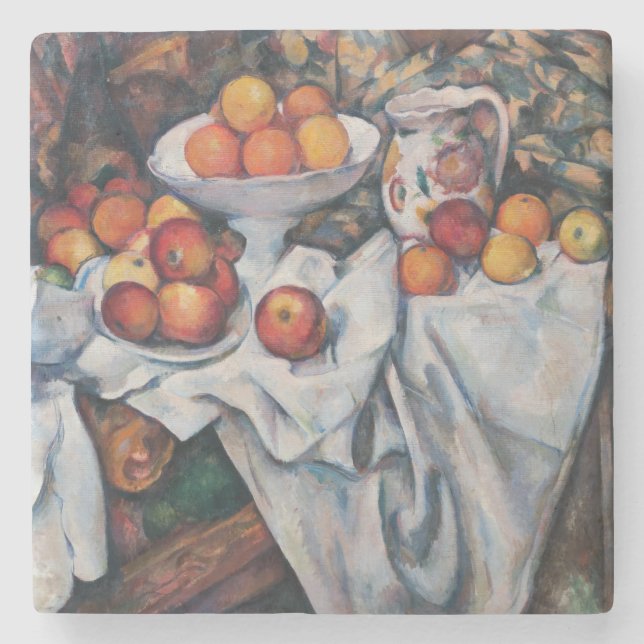Paul Cezanne - Still Life, Apples and Oranges Stone Coaster (Front)