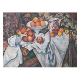 Paul Cezanne - Still Life, Apples and Oranges Tablecloth