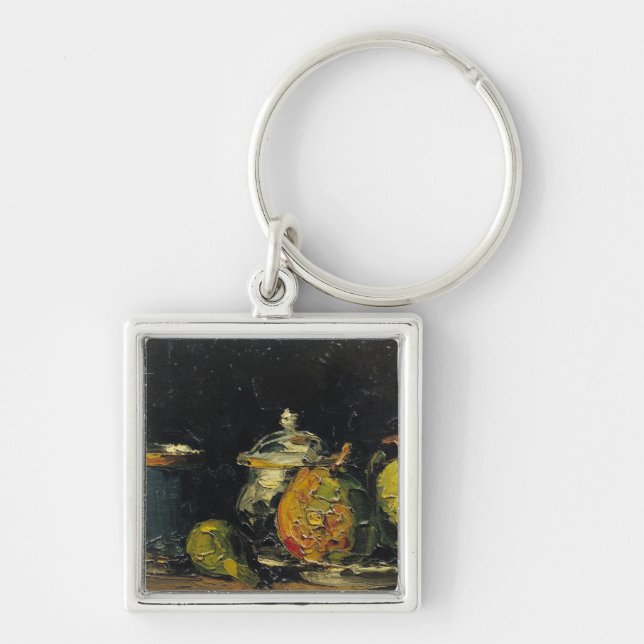Paul Cezanne | Still Life, c.1865 Key Ring (Front)