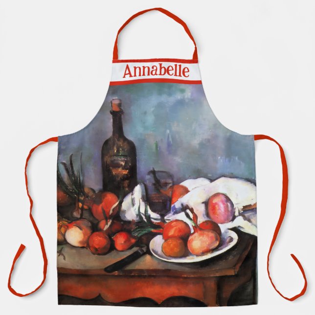 Paul Cézanne Still Life Personalise Apron (Front)