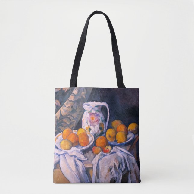 Paul Cezanne - Still Life with a Curtain Tote Bag (Front)