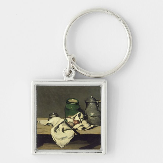 Paul Cezanne | Still Life with a Kettle, c.1869 Key Ring (Front)