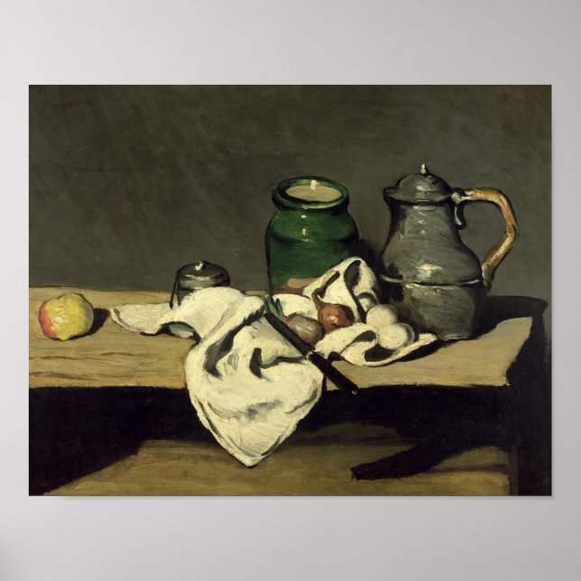 Paul Cezanne | Still Life with a Kettle, c.1869 Poster (Front)