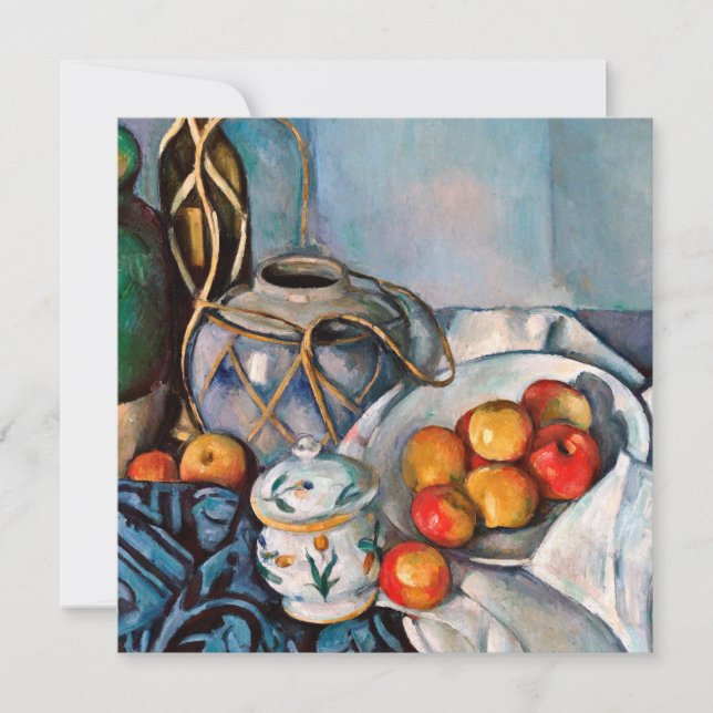 Paul Cezanne - Still Life With Apples Invitation (Front)