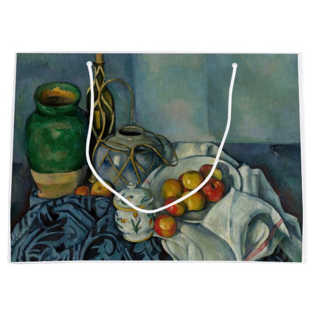 Paul Cezanne - Still Life with Apples Large Gift Bag (Front)