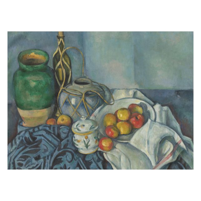 Paul Cezanne - Still Life with Apples Tablecloth (Front (Horizontal))