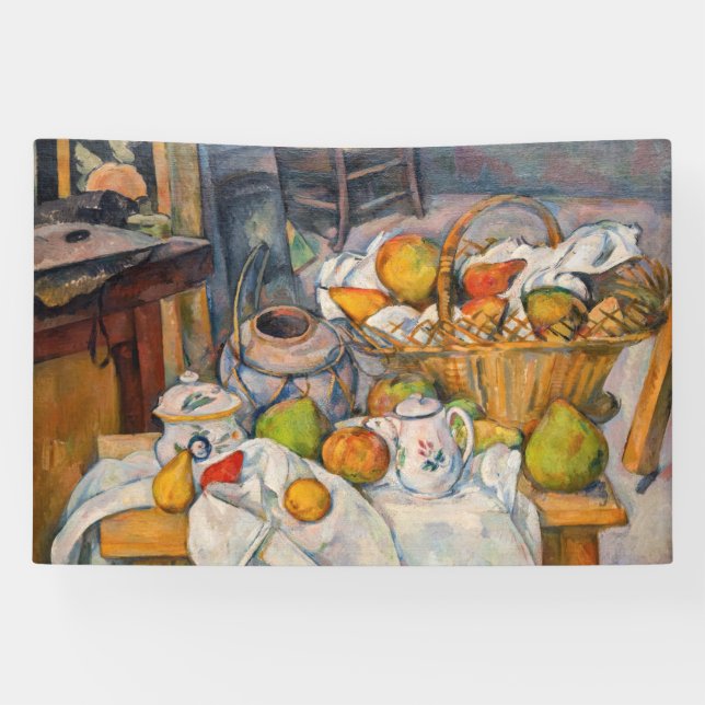 Paul Cezanne - Still Life with Basket Banner (Horizontal)