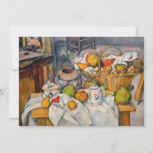 Paul Cezanne - Still Life with Basket Invitation