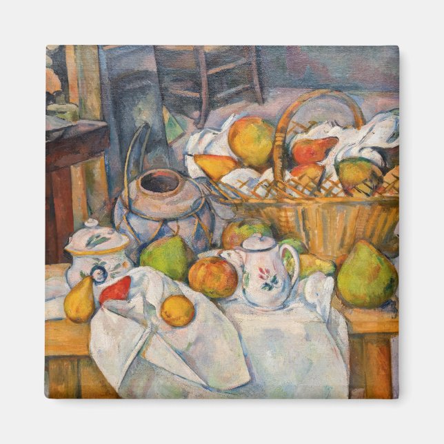 Paul Cezanne - Still Life with Basket Magnet (Front)