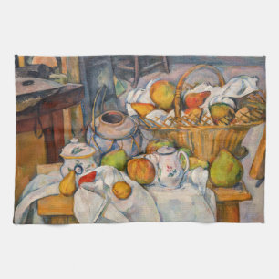 Paul Cezanne - Still Life with Basket Tea Towel