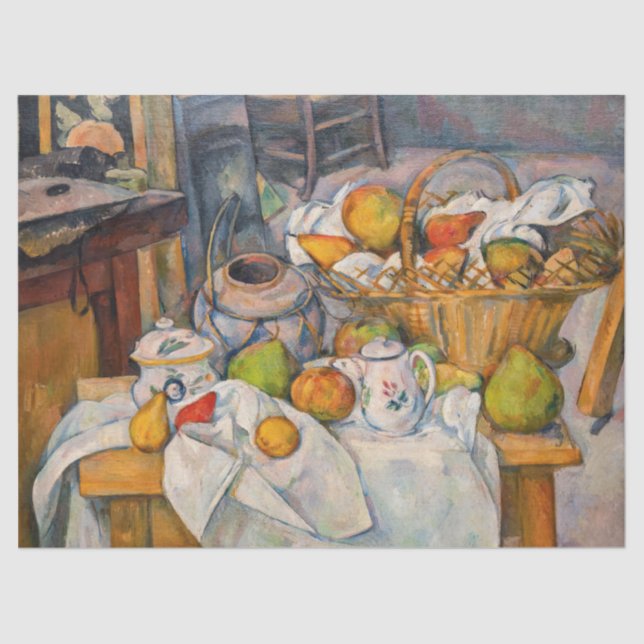 Paul Cezanne - Still Life with Basket Tissue Paper (Front)