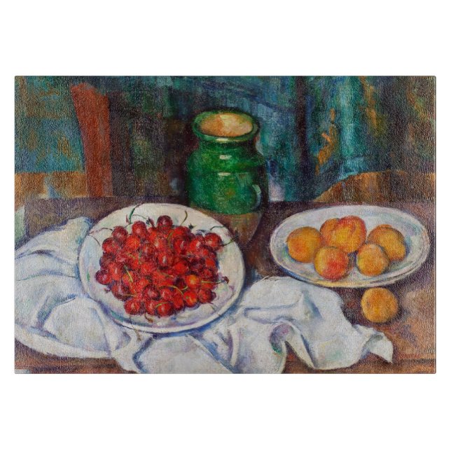 Paul Cezanne Still Life With Cherries And Peaches Cutting Board (Front)