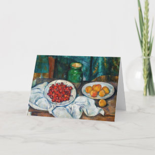 Paul Cezanne - Still Life with Cherries and Peachs Card
