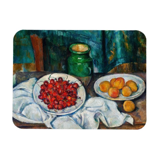 Paul Cezanne - Still Life with Cherries and Peachs Magnet (Horizontal)