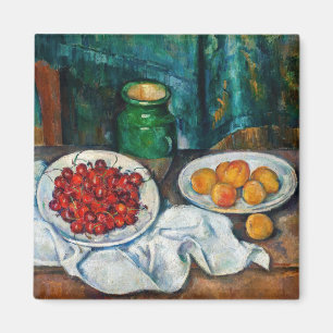Paul Cezanne - Still Life with Cherries and Peachs Magnet