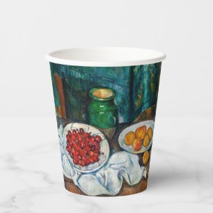 Paul Cezanne - Still Life with Cherries and Peachs Paper Cups