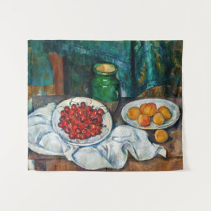 Paul Cezanne - Still Life with Cherries and Peachs Tapestry