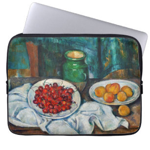 Paul Cezanne - Still Life with Cherries & Peaches Laptop Sleeve