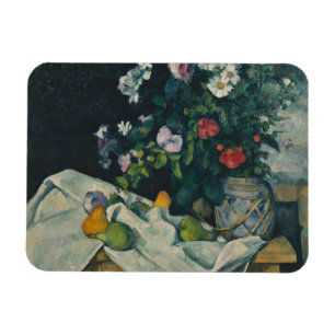 Paul Cezanne - Still Life with Flowers and Fruit Magnet