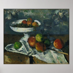 Paul Cézanne - Still Life with Fruit Dish Poster