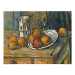 Paul Cezanne - Still Life with Milk Jug and Fruit Photo Print