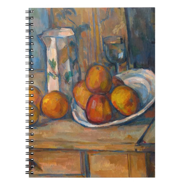 Paul Cezanne - Still Life with Milk Jug and Fruits Notebook (Front)