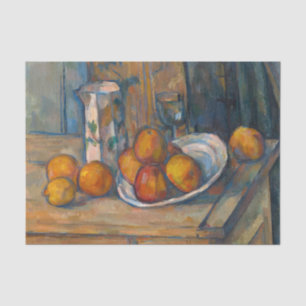Paul Cezanne - Still Life with Milk Jug and Fruits Tissue Paper