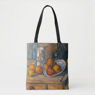 Paul Cezanne - Still Life with Milk Jug and Fruits Tote Bag