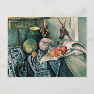 Paul Cezanne Still Life with Pitcher and Aubergi Postcard