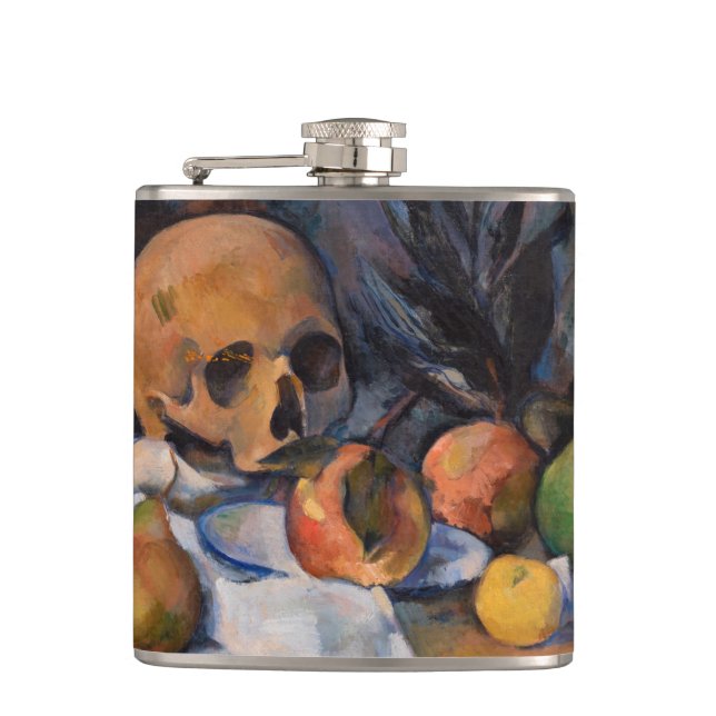 Paul Cezanne - Still Life with Skull Hip Flask (Front)