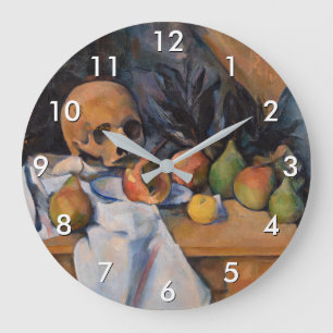 Paul Cezanne - Still Life with Skull Large Clock
