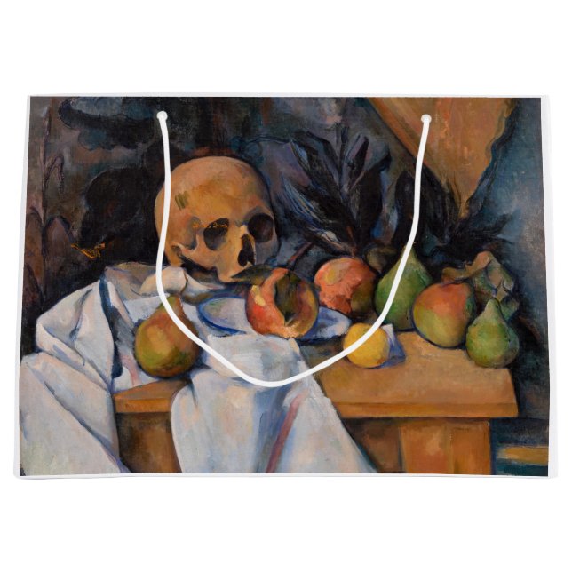 Paul Cezanne - Still Life with Skull Large Gift Bag (Front)