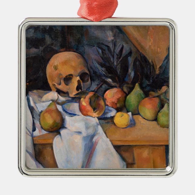 Paul Cezanne - Still Life with Skull Metal Ornament (Front)
