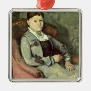 Paul Cezanne The Artist's Wife in an Armchair, c Metal Tree Decoration