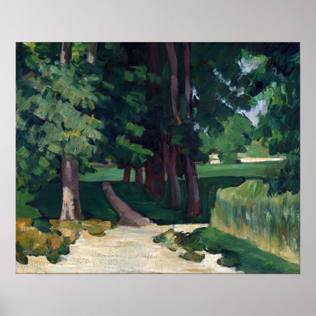 Paul Cézanne The Avenue at the Jas de Bouffan Poster (Front)